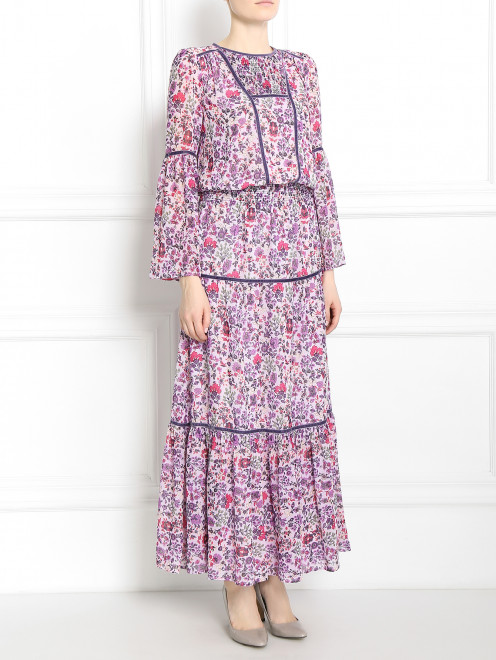 Платье-макси с цветочным узором Juicy Couture - Модель Верх-Низ