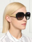 Cолнцезащитные очки в пластиковой оправе Linda Farrow  –  МодельОбщийВид