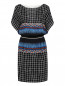 Платье-мини из шелка с узором Alberta Ferretti  –  Общий вид