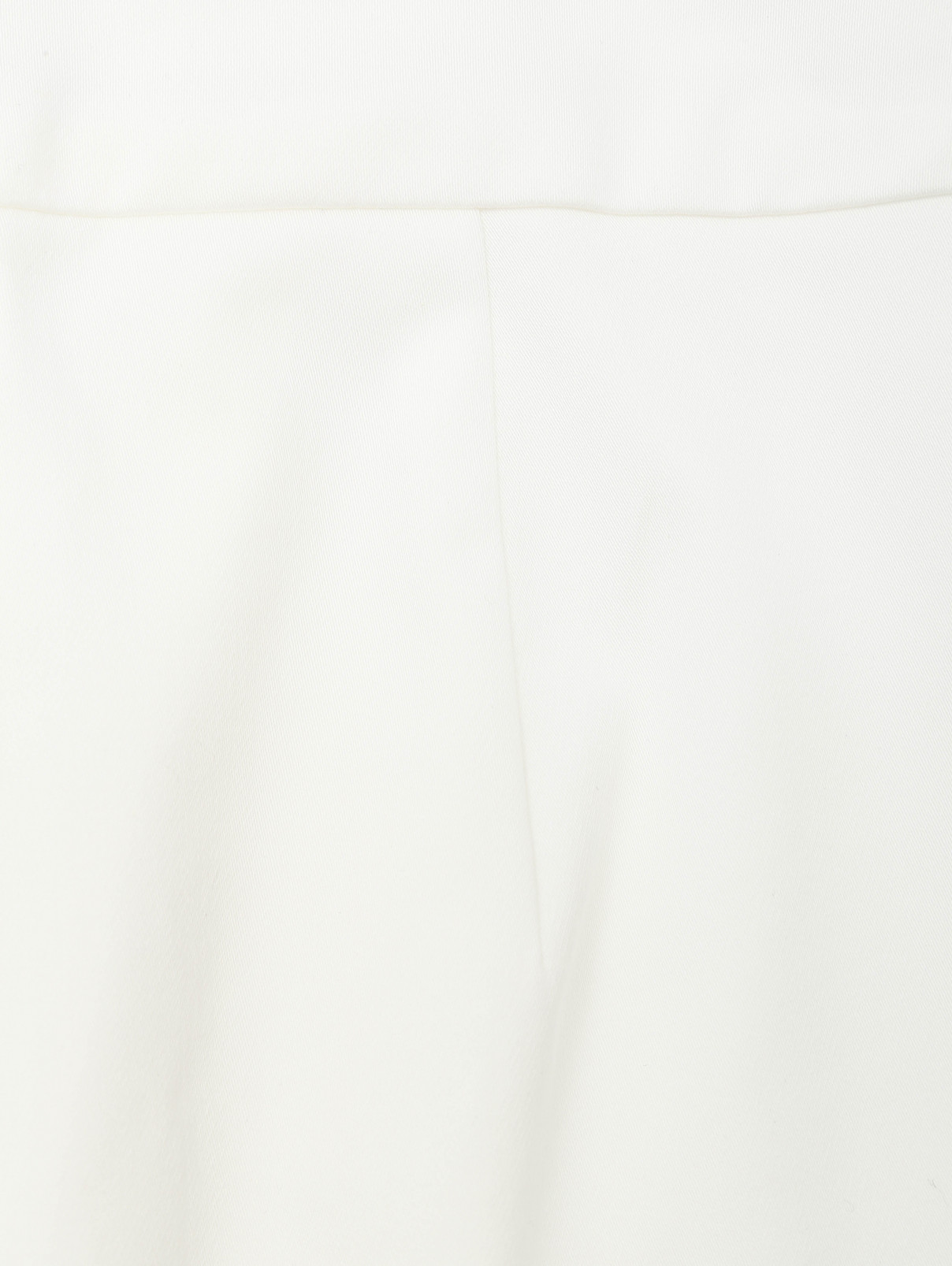 Зауженные брюки из хлопка Max Mara  –  Деталь1  – Цвет:  Белый