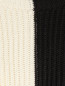 Джемпер крупной вязки из хлопка в стиле колор блок Weekend Max Mara  –  Деталь