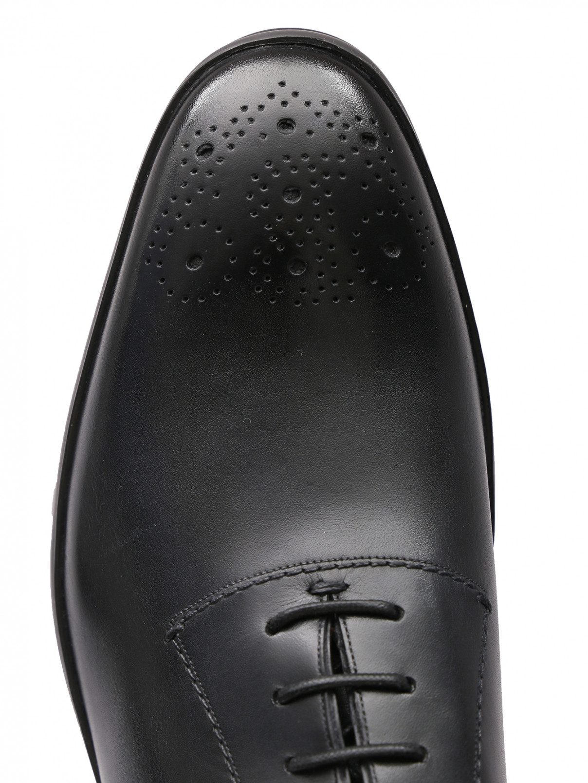 Туфли из гладкой кожи на шнурках Bally  –  Обтравка4  – Цвет:  Черный