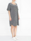 Платье из хлопка с узором "полоска" Marina Rinaldi  –  МодельВерхНиз