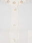Блуза из шелка без рукавов с декором на воротнике Moschino  –  Деталь