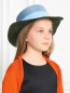 Шляпа из соломы с контрастной отделкой MiMiSol  –  Модель Общий вид