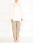 Шелковая блуза с длинным рукавом Marina Rinaldi  –  Модель Общий вид