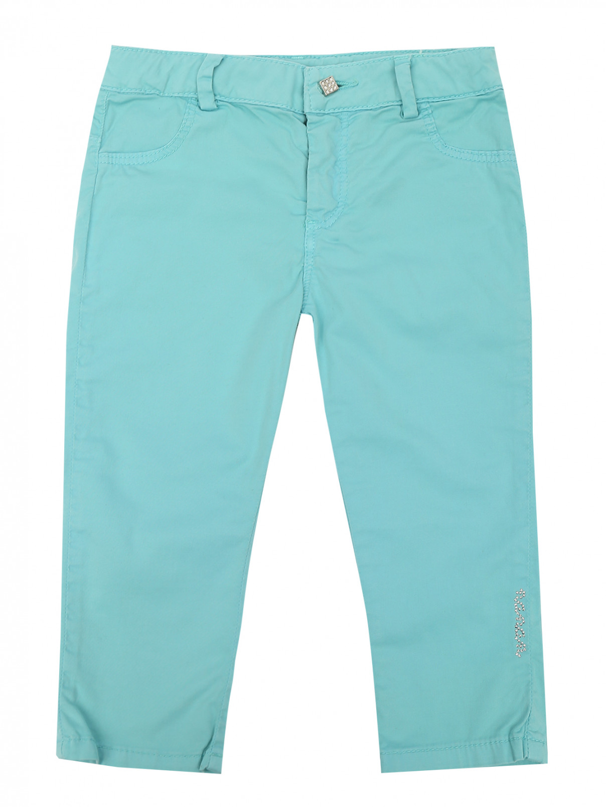 Хлопковые брюки прямого кроя Nanan  –  Общий вид  – Цвет:  Зеленый