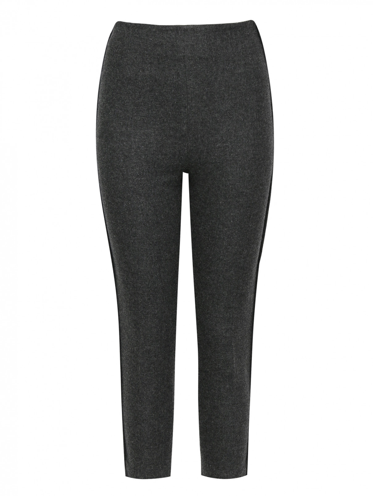 Укороченные брюки из смешанной шерсти Ermanno Scervino  –  Общий вид  – Цвет:  Серый