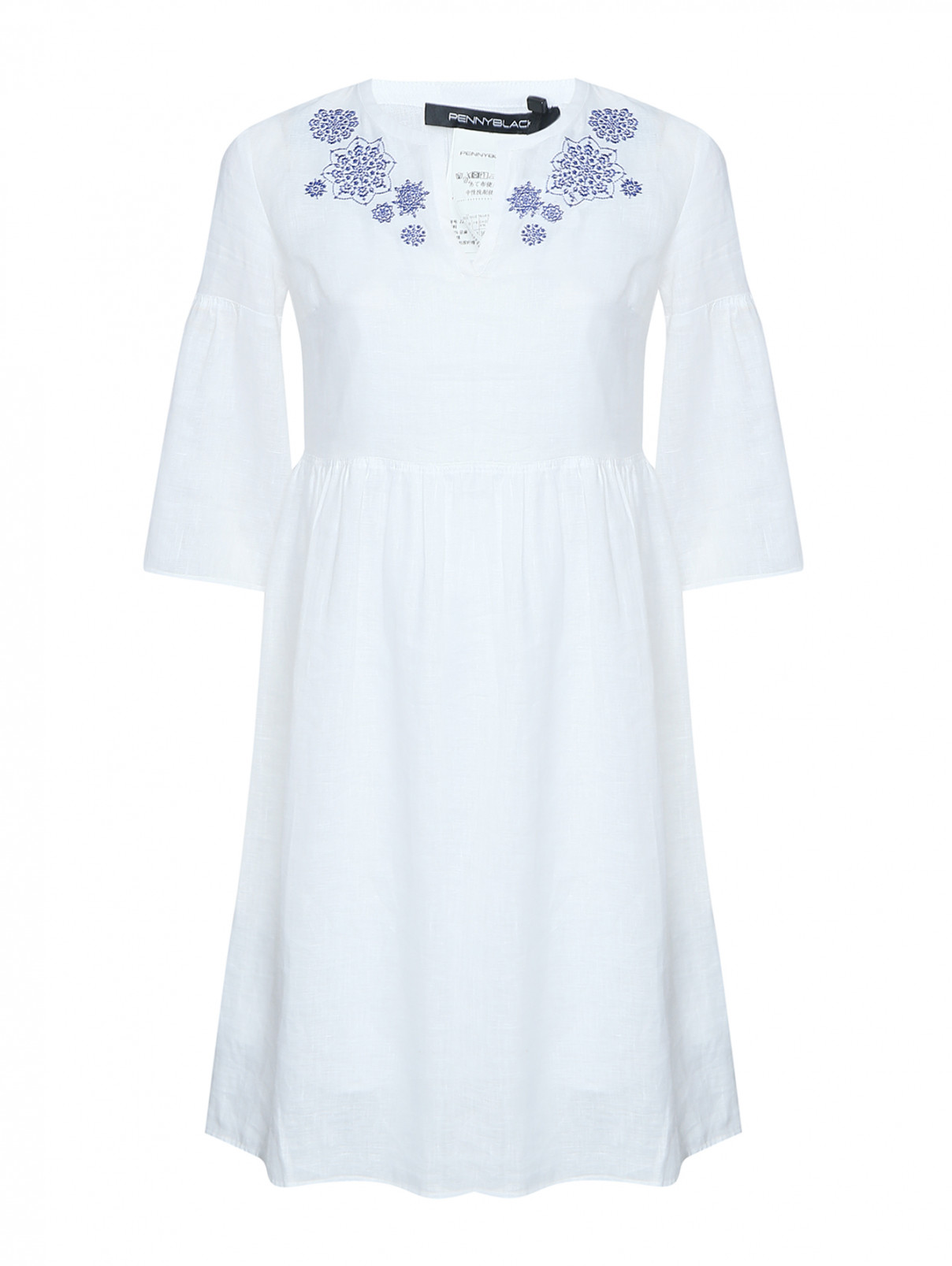 Платье из льна с вышивкой PennyBlack  –  Общий вид