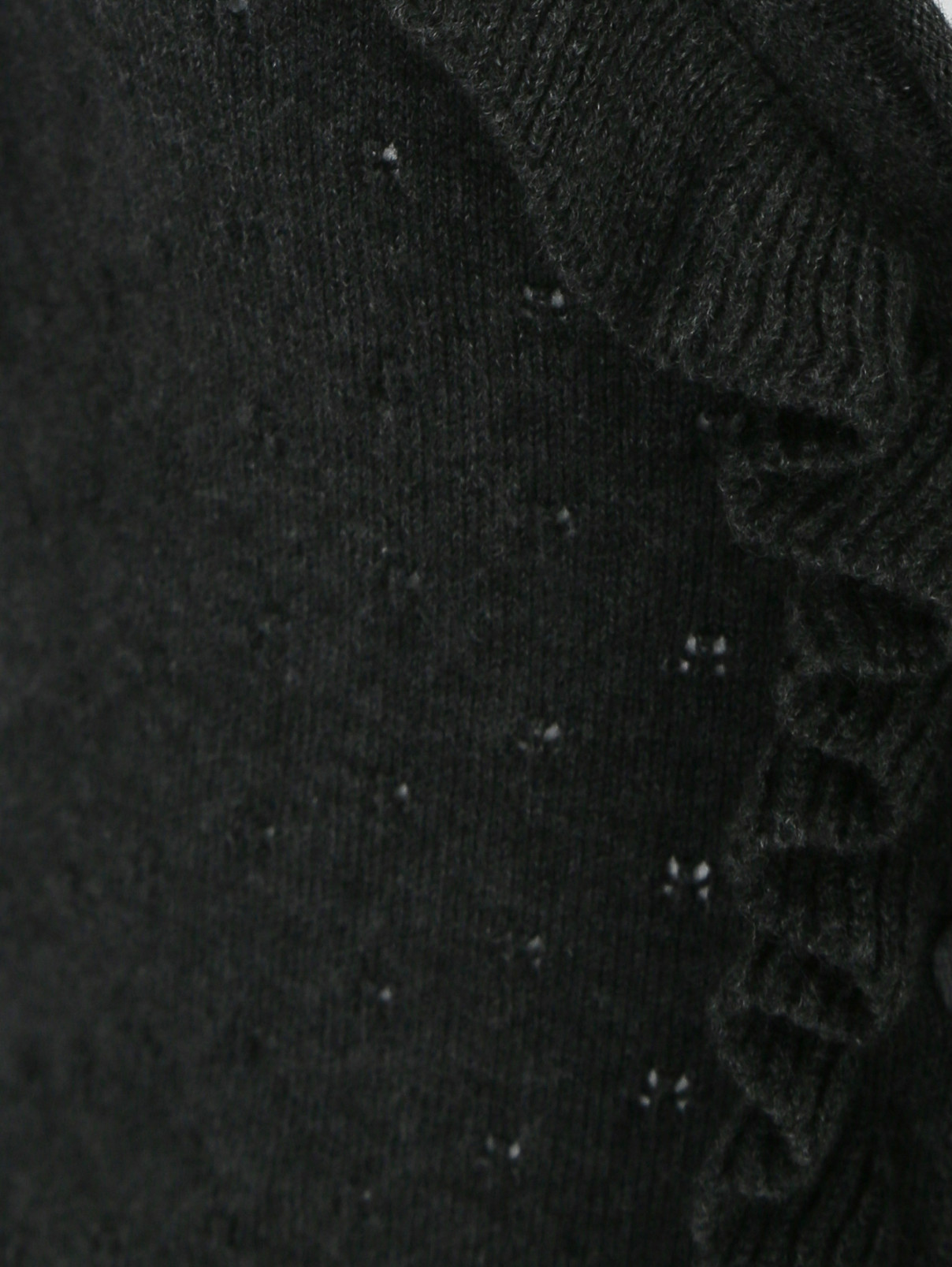 Кардиган из хлопка и кашемира Aletta Couture  –  Деталь1  – Цвет:  Серый