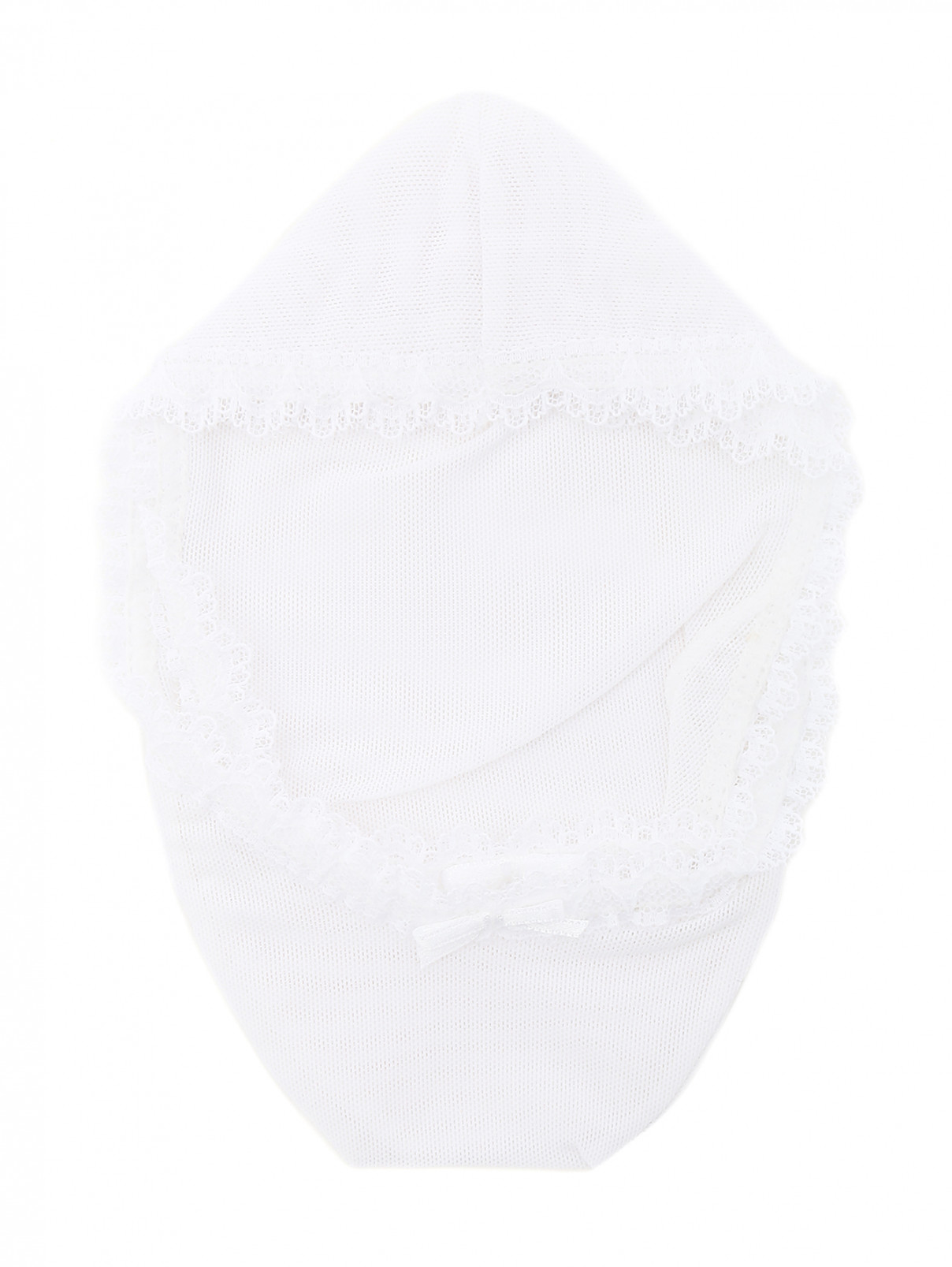 Носки с кружевной отделкой La Perla  –  Общий вид  – Цвет:  Белый