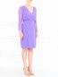 Платье-мини из шелка с V-образным вырезом Alberta Ferretti  –  Модель Общий вид