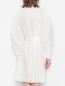 Платье-рубашка из хлопка и льна с вышивкой Weekend Max Mara  –  МодельВерхНиз1