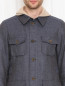 Пиджак из льна и хлопка с накладными карманами LARDINI  –  МодельОбщийВид1