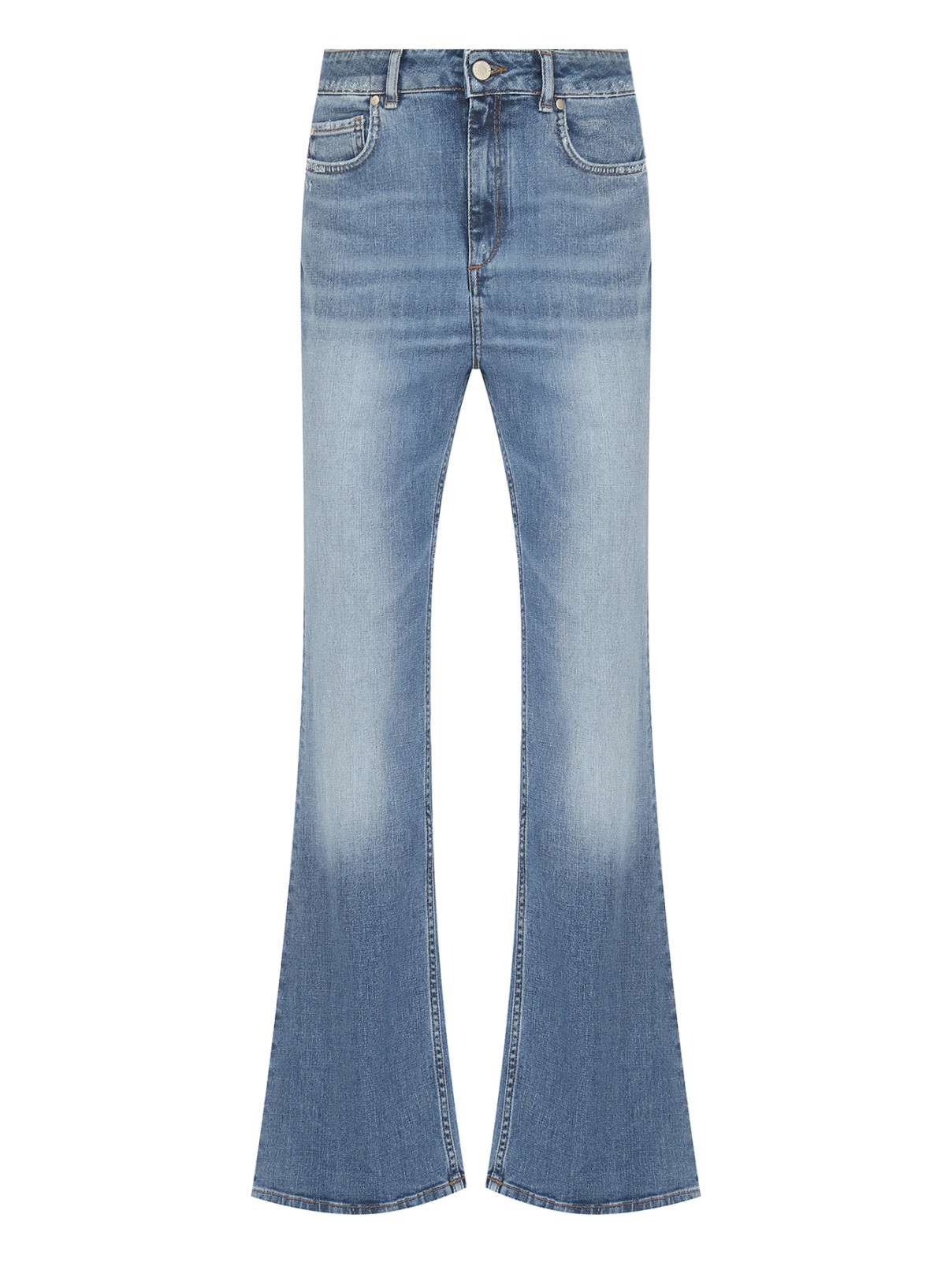 Расклешенные джинсы из хлопка Dorothee Schumacher  –  Общий вид  – Цвет:  Синий