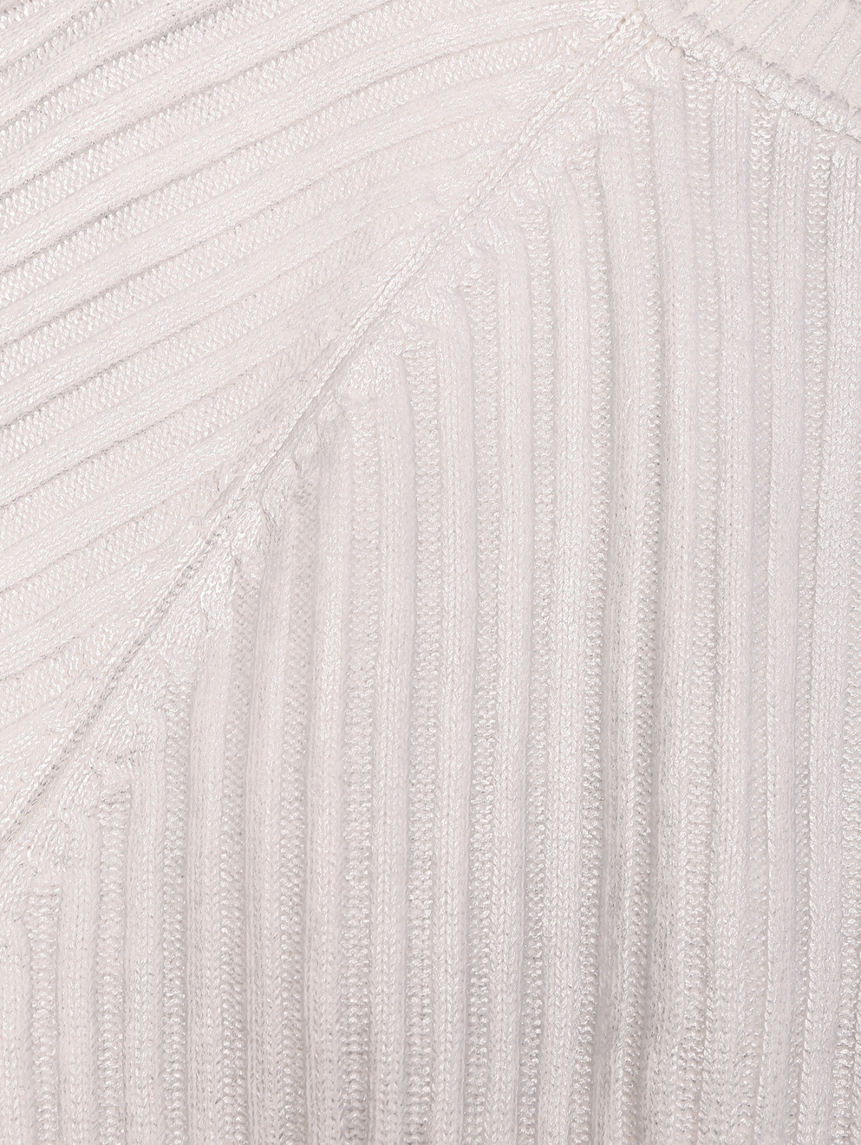 Джемпер из хлопка с круглым вырезом Marina Rinaldi  –  Деталь1  – Цвет:  Белый