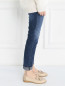 Узкие джинсы из потертого денима Iro  –  Модель Верх-Низ2