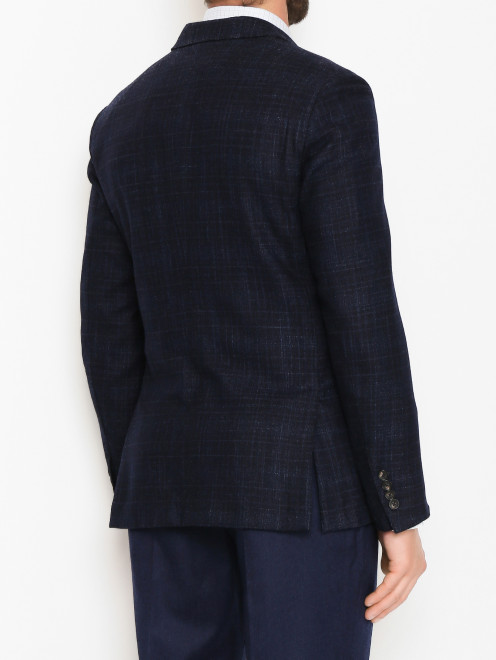 Пиджак из шерсти с узором Ermenegildo Zegna - МодельВерхНиз1