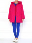 Шерстяное пальто А-образного силуэта с капюшоном Moschino Boutique  –  Модель Общий вид