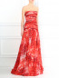 Платье-макси из шелка с цветочным узором и шлейфом Giambattista Valli  –  Модель Верх-Низ