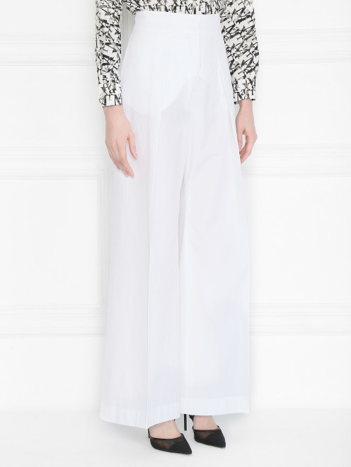 Широкие брюки из хлопка Sportmax - МодельВерхНиз