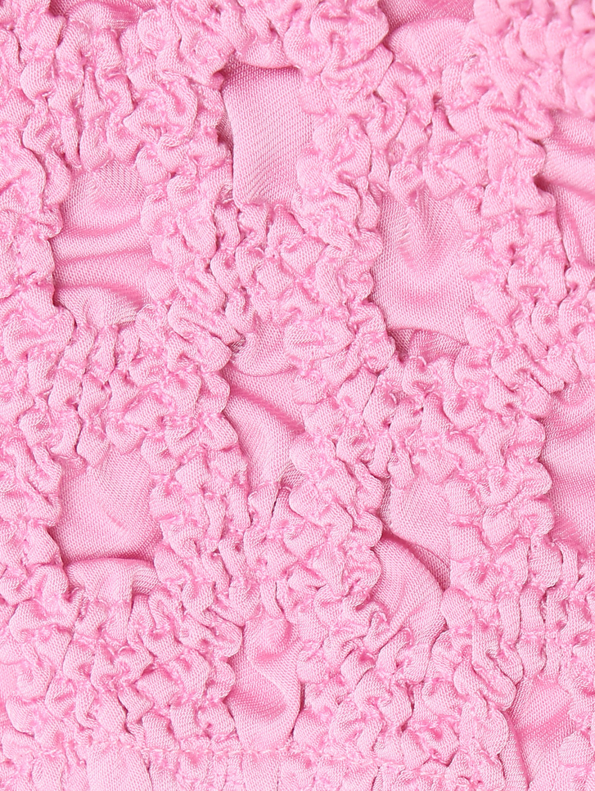 Топ из фактурной ткани с бахромой Ganni  –  Деталь  – Цвет:  Розовый