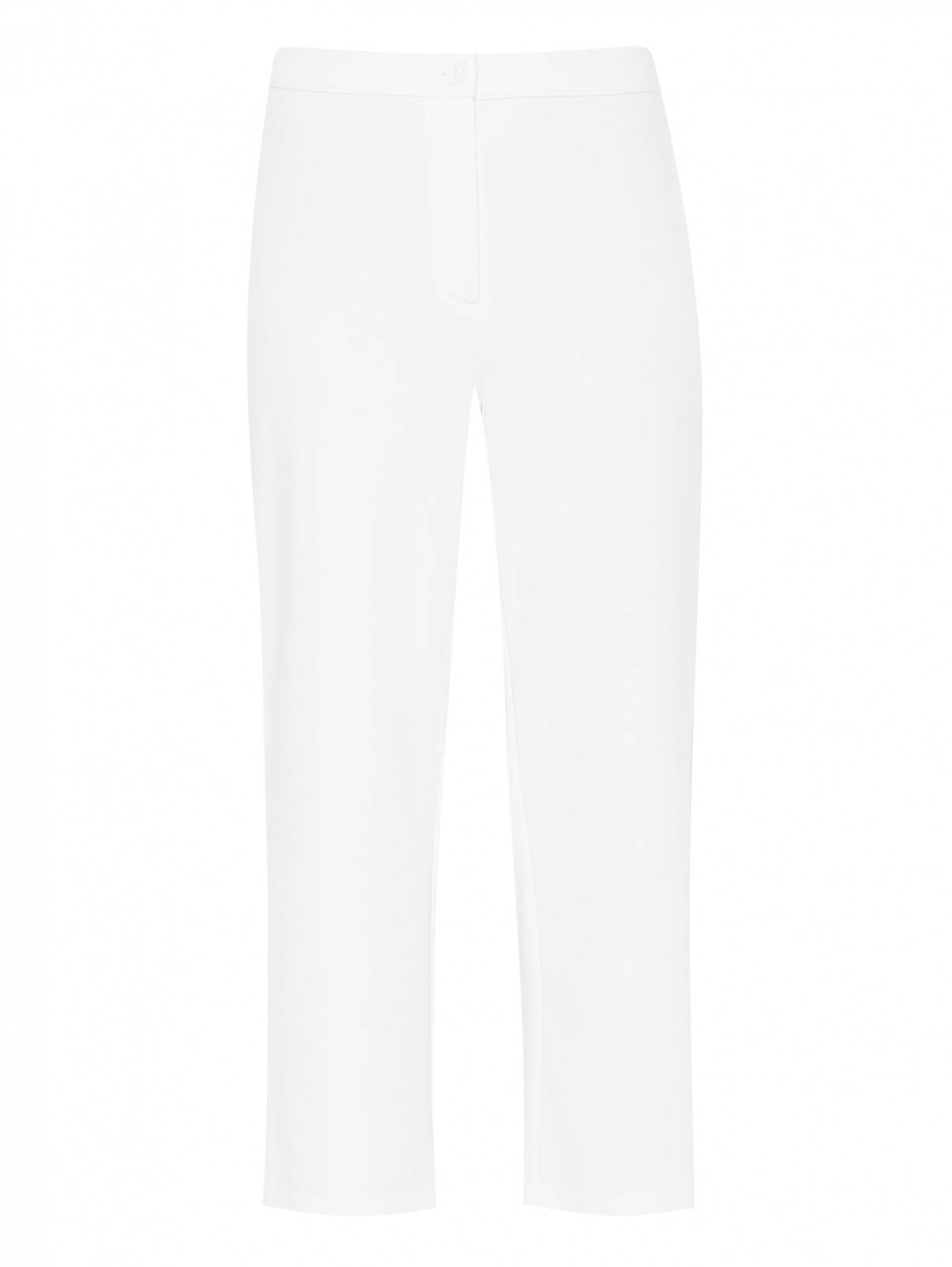 Укороченные брюки с разрезами Persona by Marina Rinaldi  –  Общий вид  – Цвет:  Белый