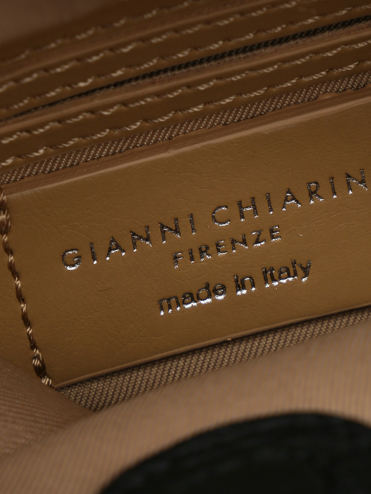 Маленькая сумка из текстиля и кожи Gianni Chiarini  –  Деталь1  – Цвет:  Серый