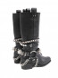 Сапоги на низком каблуке с металлическим декором Moschino Couture  –  Обтравка2
