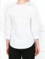 Блуза из хлопка с декоративной отделкой Emporio Armani  –  Модель Верх-Низ1