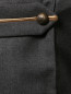 Широкие брюки из шерсти с декоративным ремнем на пуговицах Barbara Bui  –  Деталь