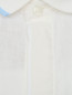 Рубашка из льна и хлопка Armani Junior  –  Деталь