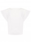 Однотонная футболка из хлопка с завязками Max&Co  –  Общий вид