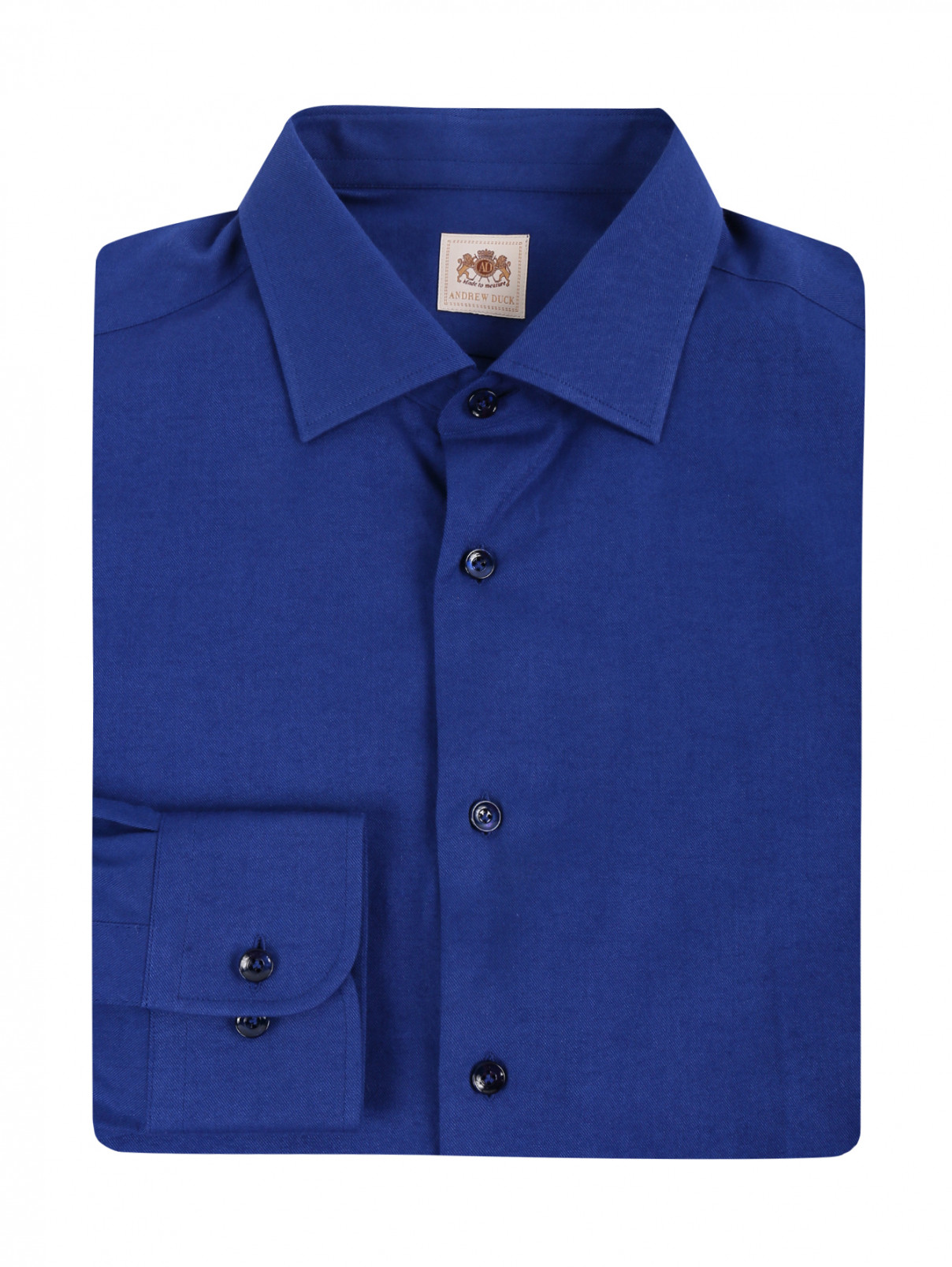 Рубашка из хлопка Andrew Duck  –  Общий вид  – Цвет:  Синий
