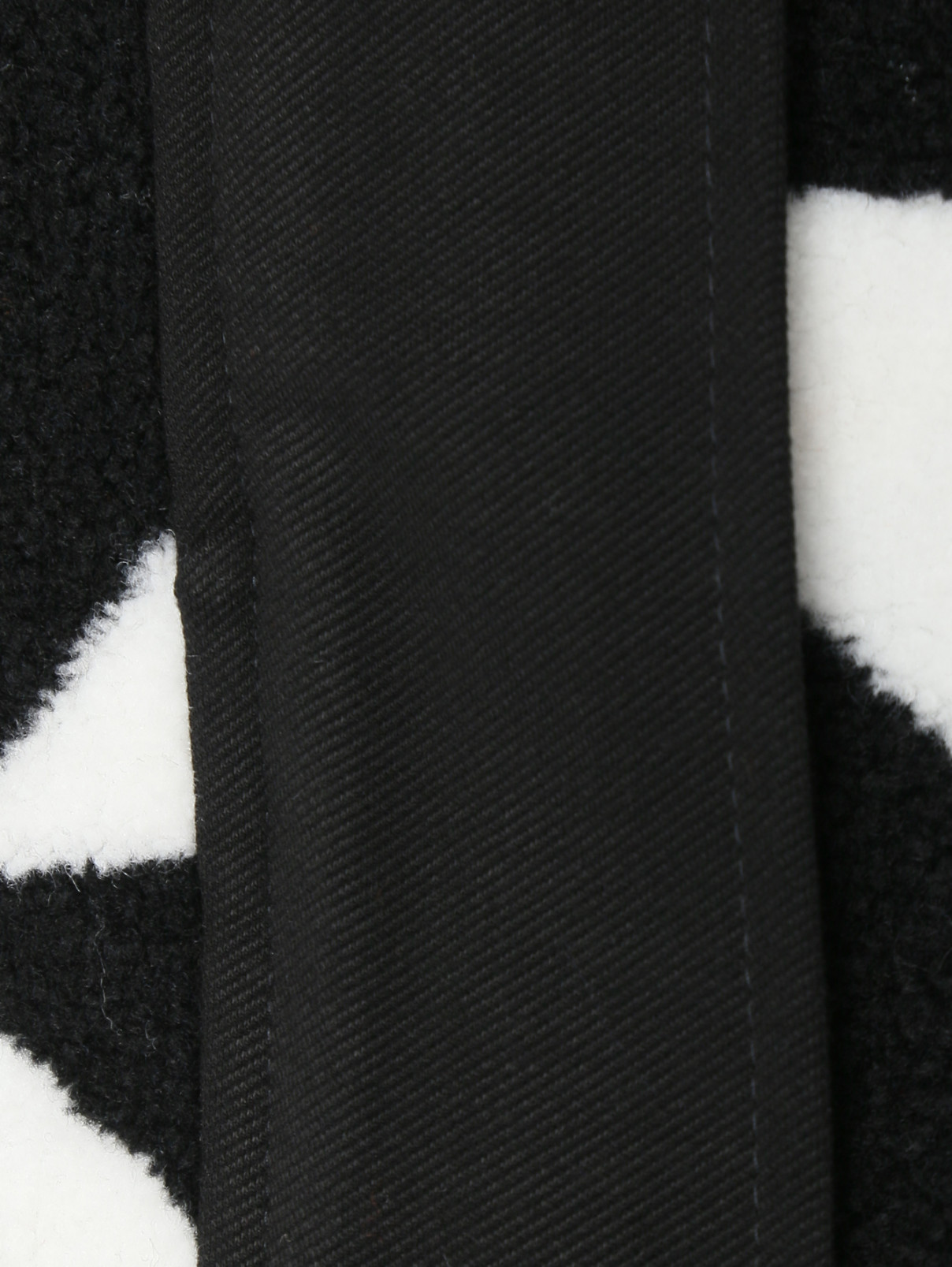 Толстовка из меха с капюшоном Marina Rinaldi  –  Деталь1  – Цвет:  Черный