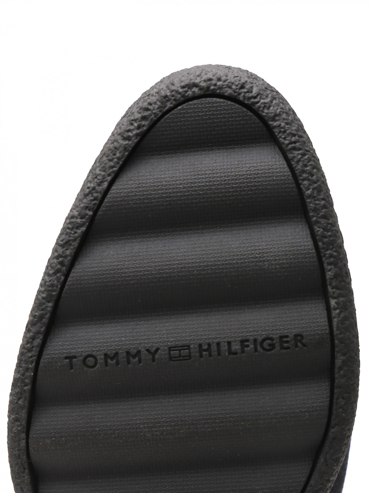 Ботинки на танкетке из замши Tommy Hilfiger  –  Обтравка4  – Цвет:  Синий