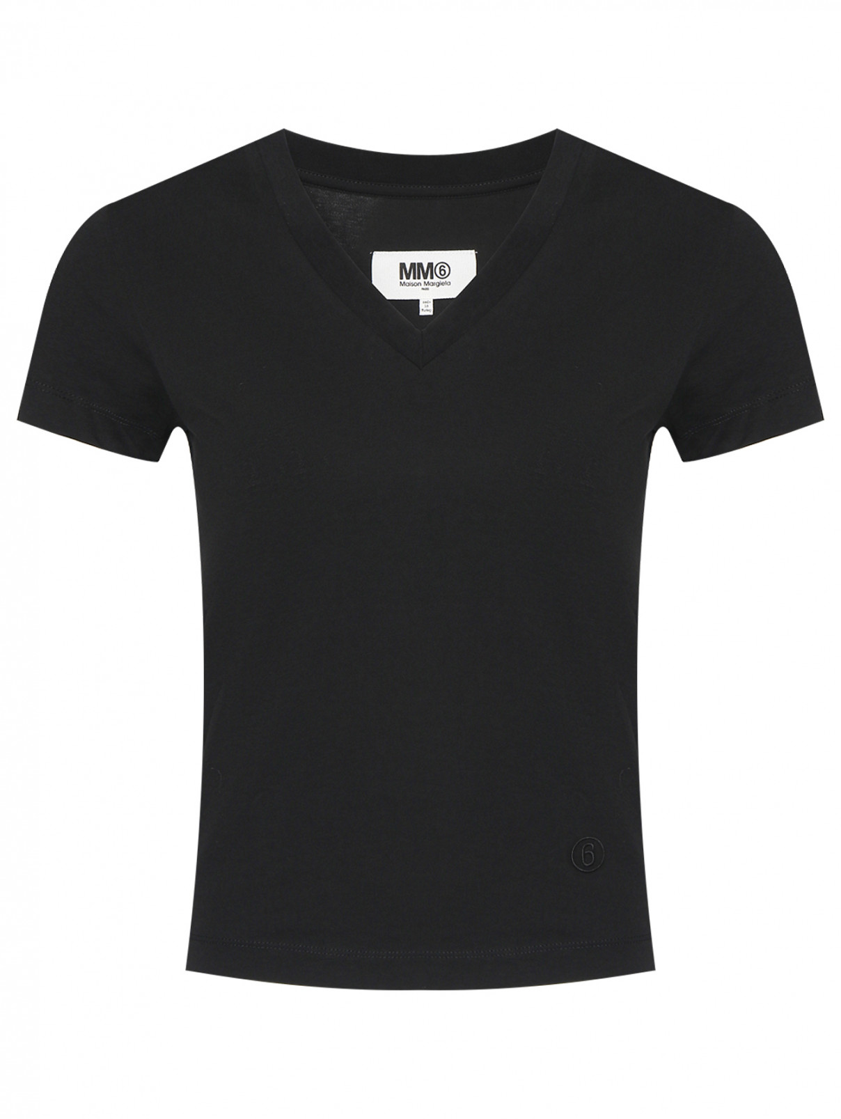 Набор футболок из хлопка MM6  –  Общий вид  – Цвет:  Черный
