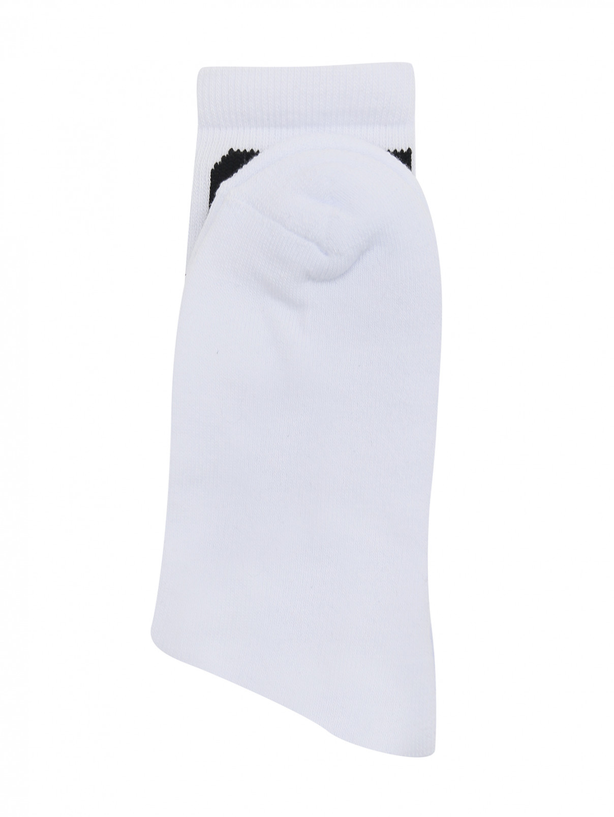 Высокие носки с узором MSGM  –  Обтравка1  – Цвет:  Белый