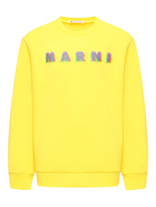 Трикотажный свитшот с принтом Marni - Общий вид