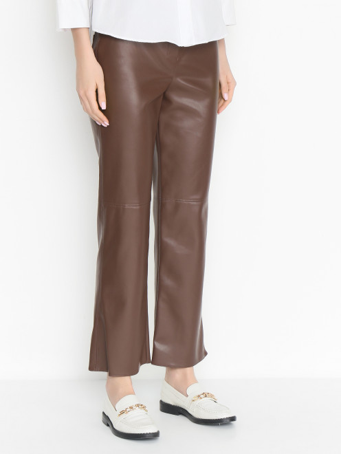 Брюки из искусственной кожи Max Mara - МодельВерхНиз