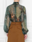 Блуза из шелка свободного кроя с узором Alberta Ferretti  –  МодельВерхНиз1