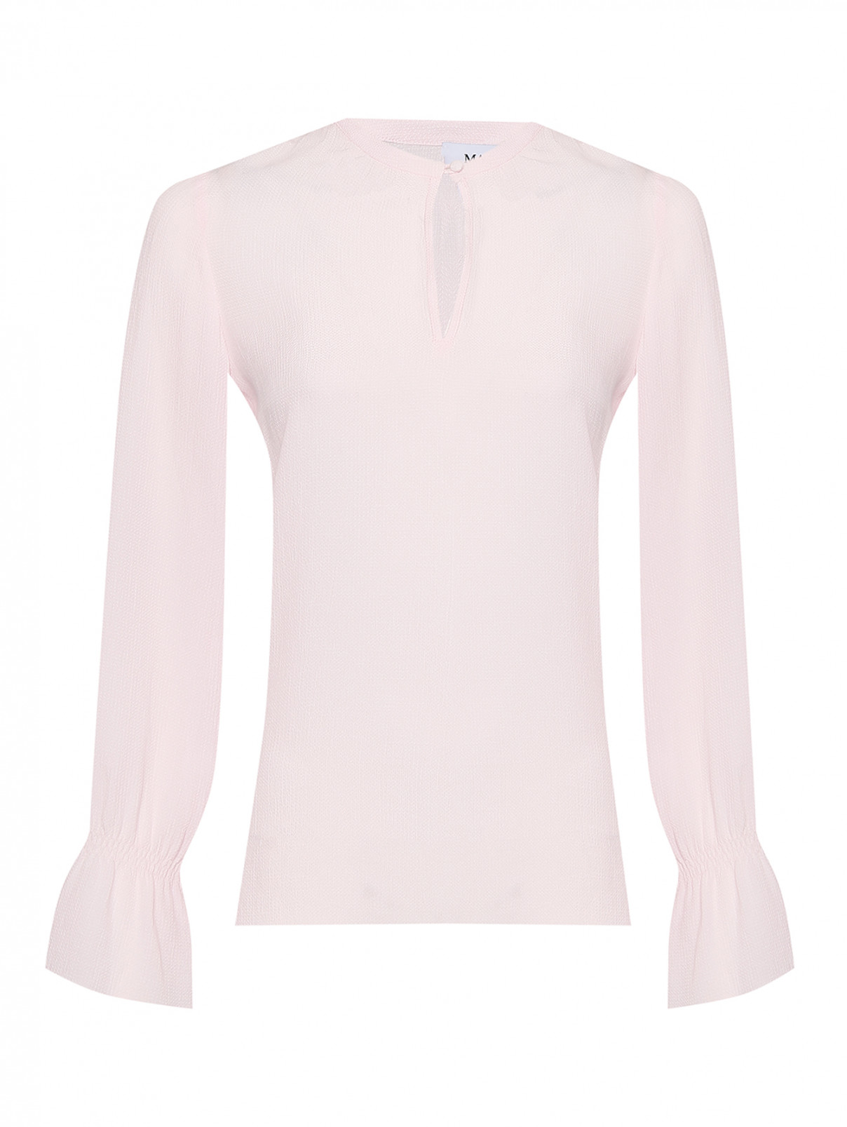 Блуза однотонная с круглым вырезом Max&Co  –  Общий вид