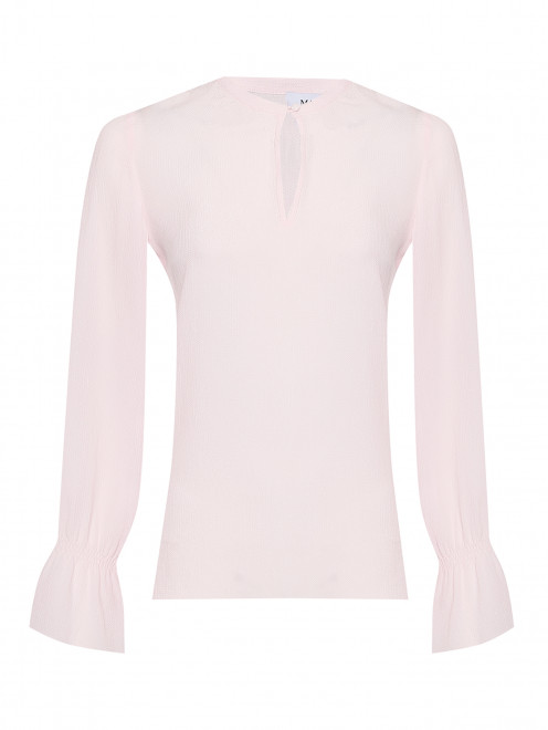 Блуза однотонная с круглым вырезом Max&Co - Общий вид