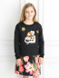 Свитшот из жаккардовой ткани с аппликацией Dolce & Gabbana  –  Модель Верх-Низ