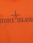 Свитшот из хлопка с принтом и вышивкой Stone Island  –  Деталь1