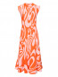 Трикотажное платье-миди с узором Sportmax  –  Общий вид