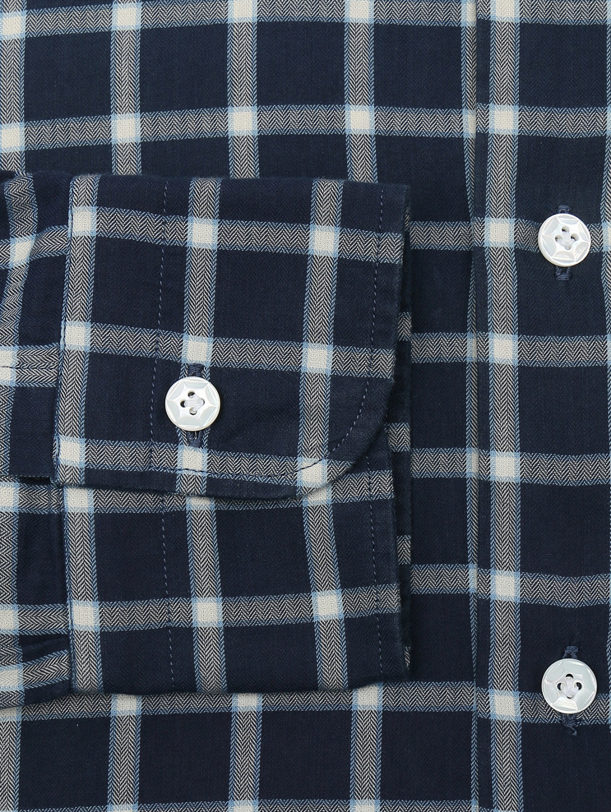 Рубашка из хлопка с узором Barba Napoli  –  Деталь1  – Цвет:  Узор