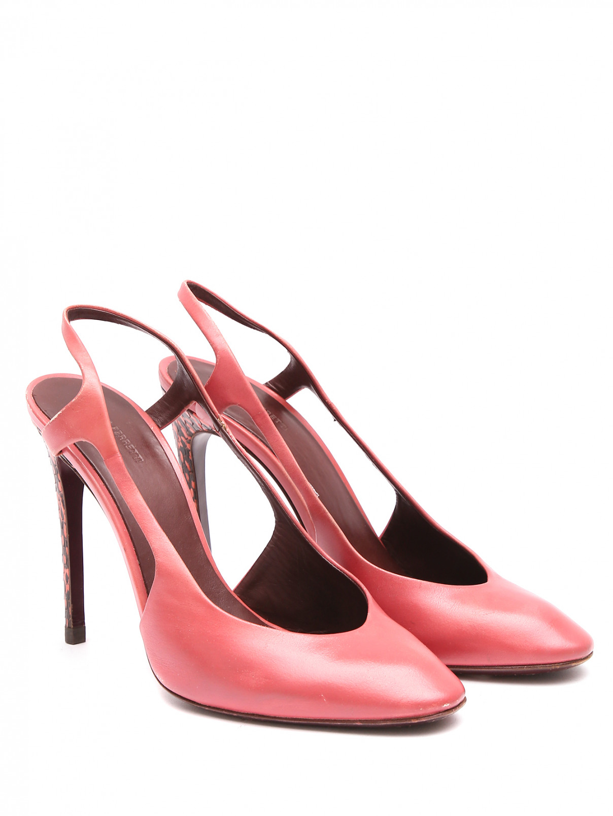 Туфли из кожи Alberta Ferretti  –  Общий вид  – Цвет:  Розовый