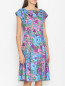 Платье из хлопка с цветочным узором Weekend Max Mara  –  МодельВерхНиз