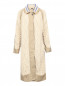 Пальто крупной вязки с отделкой тканью Maison Margiela  –  Общий вид